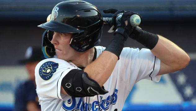 Biloxi Shuckers' Darrien Miller at bat