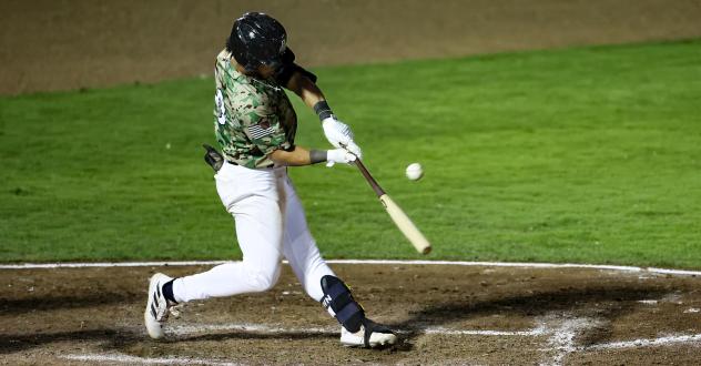 Biloxi Shuckers' Eric Brown Jr. at bat