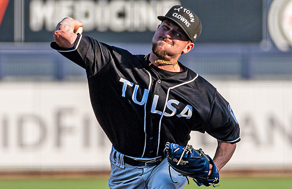 Tulsa Drillers' Jacob Meador in action
