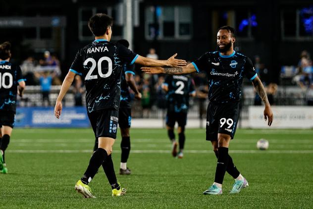 Colorado Springs Switchbacks FC's Yosuke Hanya and Maalique Foster on game night