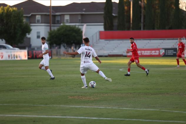 Richmond Kickers' Gui Franca in action