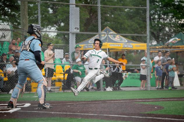 Ryan McCay comes in to score for the Royal Oak Leprechauns