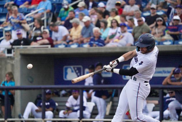 Pensacola Blue Wahoos at bat