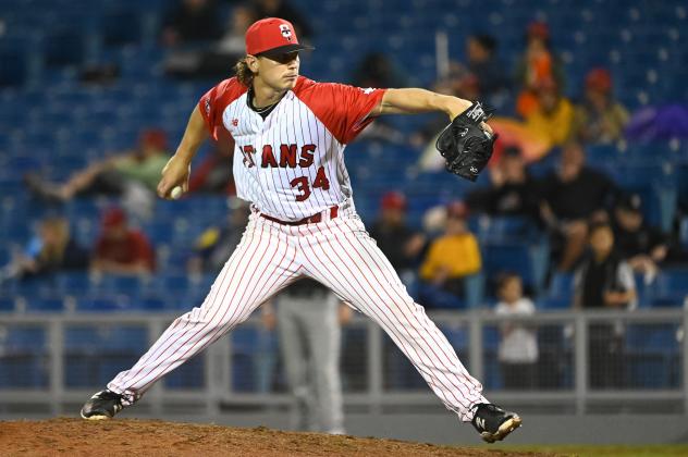 Ottawa Titans' Matt Dallas on the mound