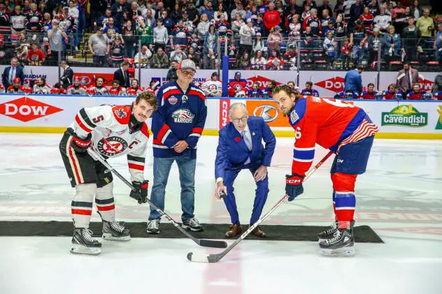 2024 Memorial Cup faceoff
