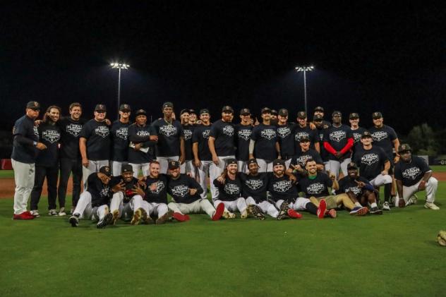 Rome Emperors pose after clinching a playoff berth