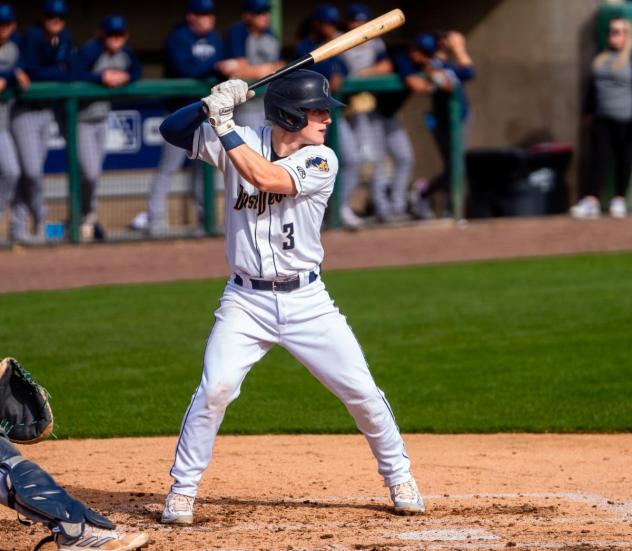 Tri-City Dust Devils' Kevin Bruggeman at bat