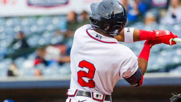 Mississippi Braves' Geraldo Quintero at bat