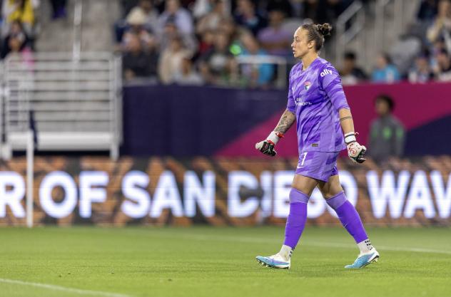 San Diego Wave FC goalkeeper Kailen Sheridan