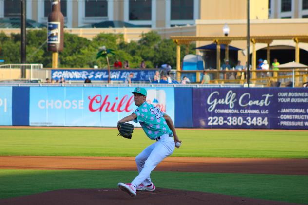 Biloxi Shuckers' Jacob Misiorowski in action