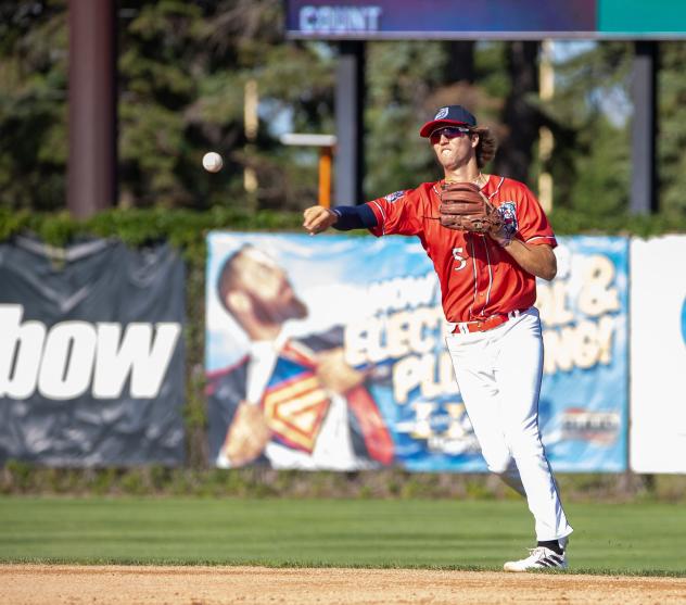 St. Cloud Rox' Sawyer Smith in action