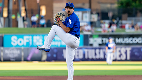 Tulsa Drillers' Chris Campos on the mound