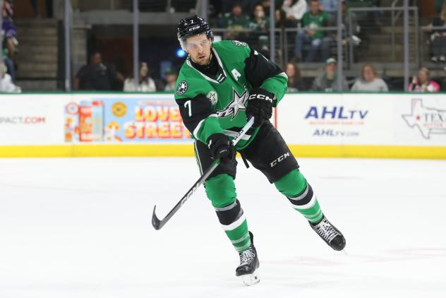 Texas Stars defenseman Alexander Petrovic