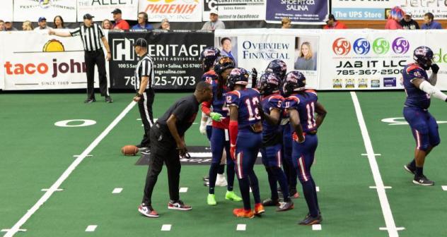 Salina Liberty huddle