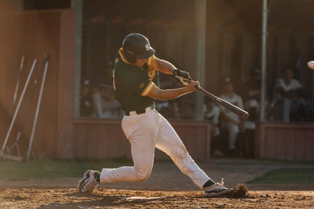 Sanford Mainers Colin Barczi at bat