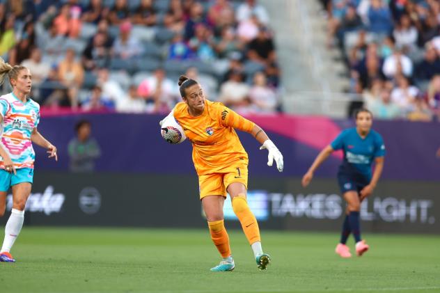 San Diego Wave FC's Kailen Sheridan on the field