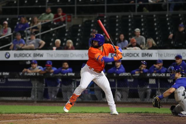 Syracuse Mets' Carlos Cortes at bat