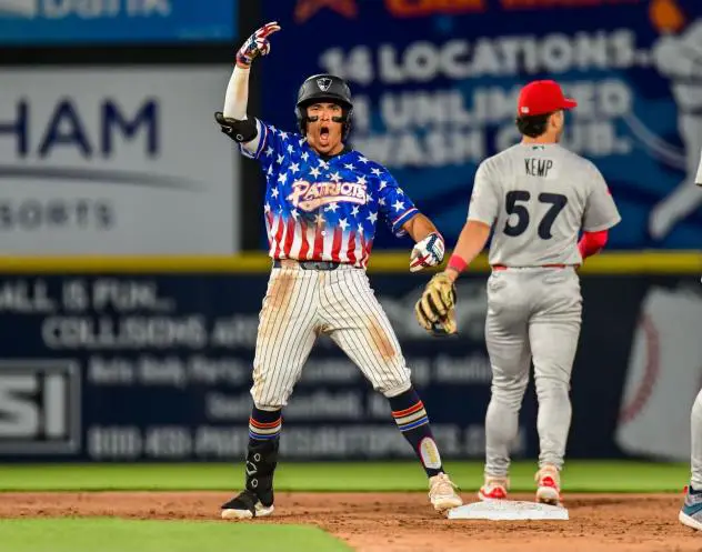 Somerset Patriots' Anthony Seigler on game night