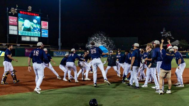 Montgomery Biscuits celebrate win