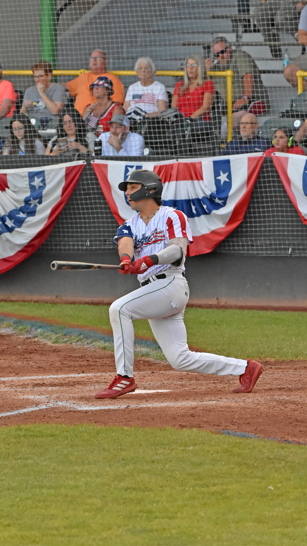 Clinton LumberKings at bat