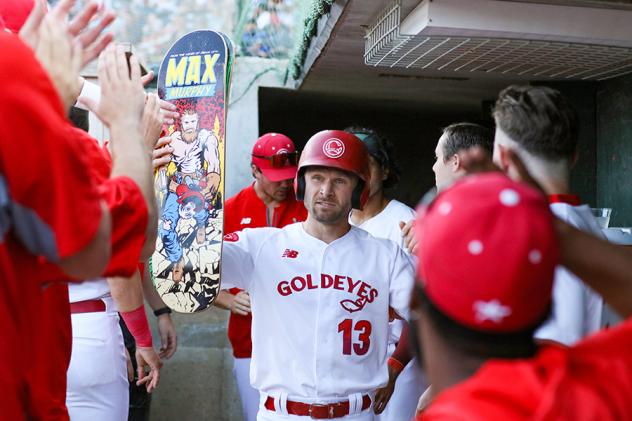 Winnipeg Goldeyes' Max Murphy on game night