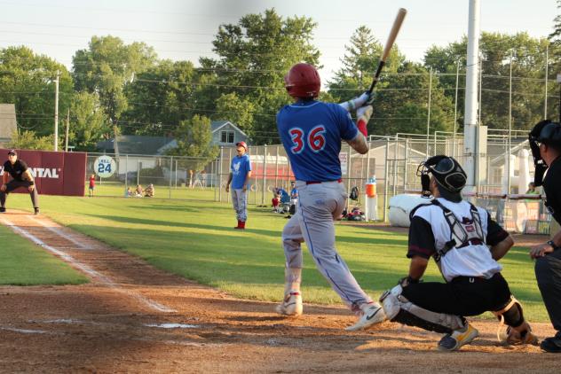 Green Bay Rockers infielder Mateo Matthews at bat