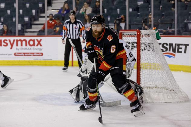 Forward Mitch McLain with the Calgary Wranglers
