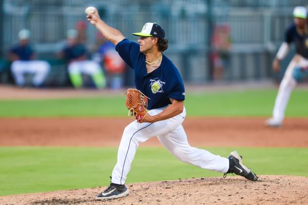 Columbia Fireflies' Ben Hernandez on the mound