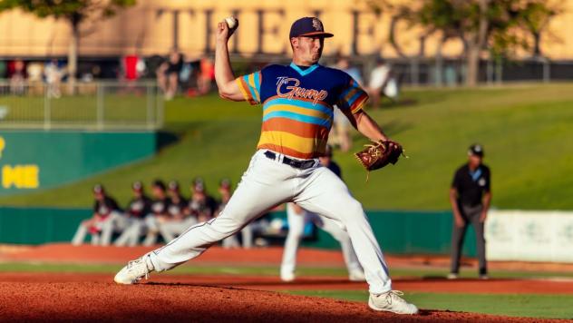 Montgomery Biscuits' Logan Workman in action