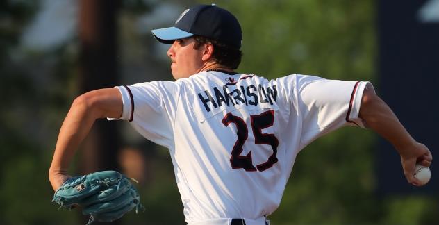 St. Cloud Rox' Dallin Harrison in action