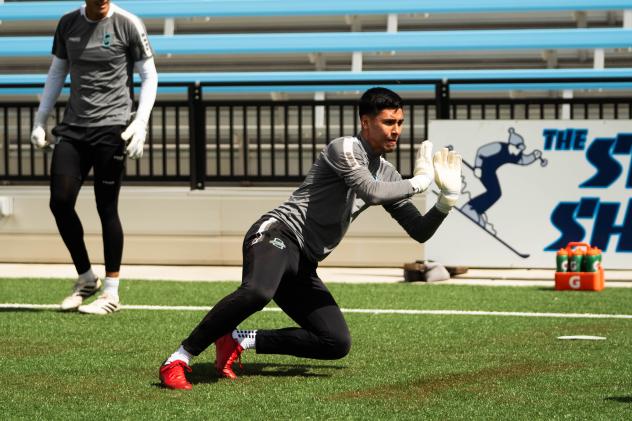 Goalkeeper Luis Zamudio with Colorado Springs Switchbacks FC