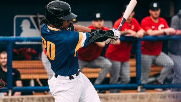 Biloxi Shuckers' Eric Brown Jr. at bat