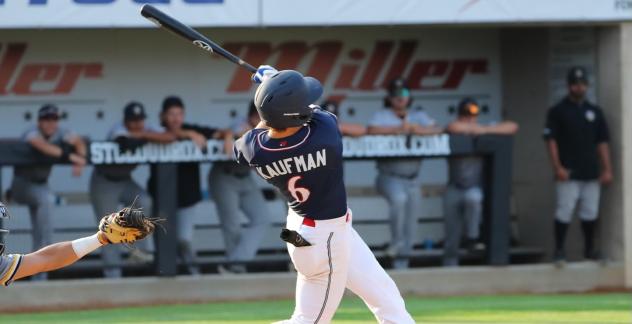St. Cloud Rox' Camden Kaufman at bat