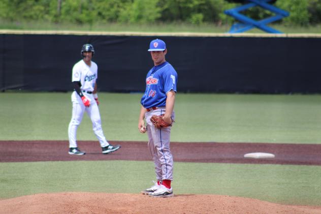 Green Bay Rockers' Henry Chabot on the mound