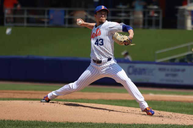 Syracuse Mets pitcher Kodai Senga