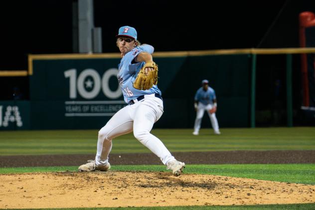 Cleburne Railroaders' Kade Mechals on the mound