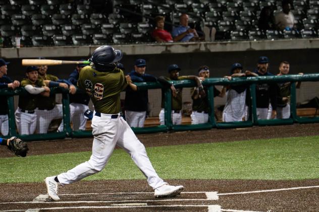 Cleburne Railroaders' Korey Holland at bat