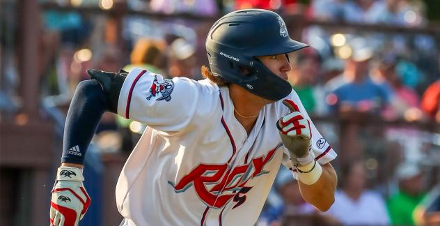St. Cloud Rox' Sawyer Smith in action