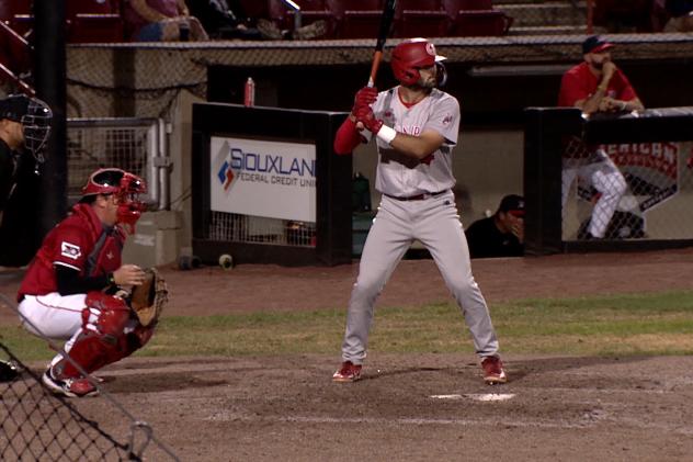 Winnipeg Goldeyes at bat