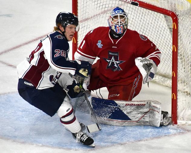 Allen Americans goaltender Marco Costantini