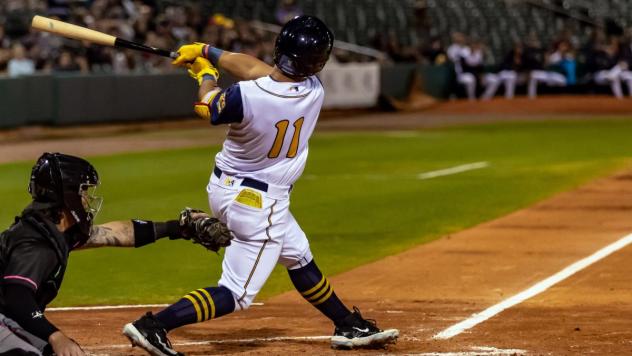 Montgomery Biscuits' Heriberto Hernandez at bat