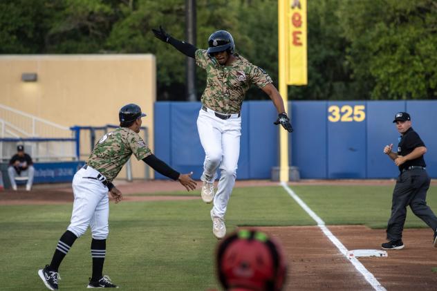 Biloxi Shuckers' Ernesto Martinez on game night