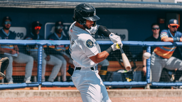 Biloxi Shuckers' Eric Brown Jr. at bat