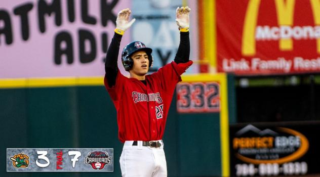 Hickory Crawdads' Anthony Gutierrez on game night