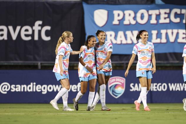 San Diego Wave FC on the field