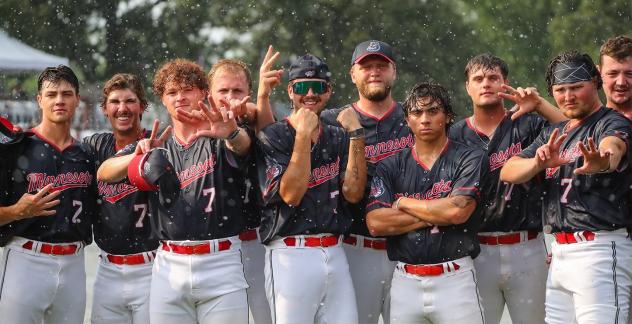 St. Cloud Rox celebrate a win in the rain