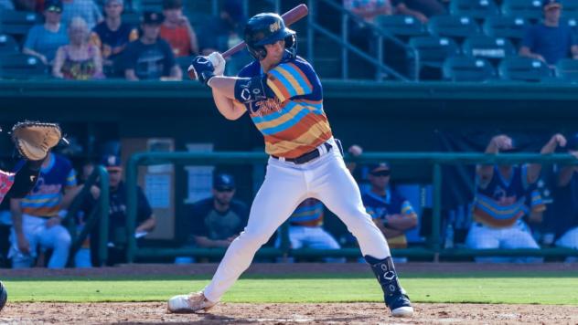 Montgomery Biscuits' Mason Auer at bat