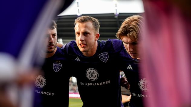 Inside the Louisville City FC huddle