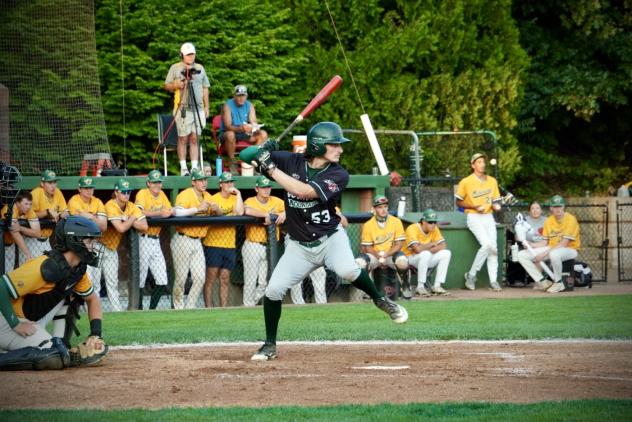 Vermont Mountaineers' Tyler Cox at bat