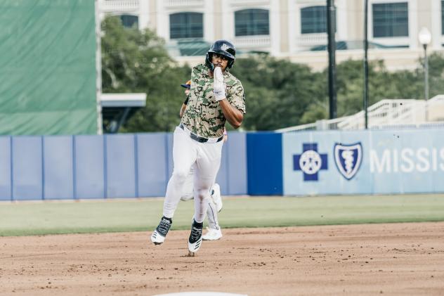 Biloxi Shuckers' Ernesto Martinez on game night